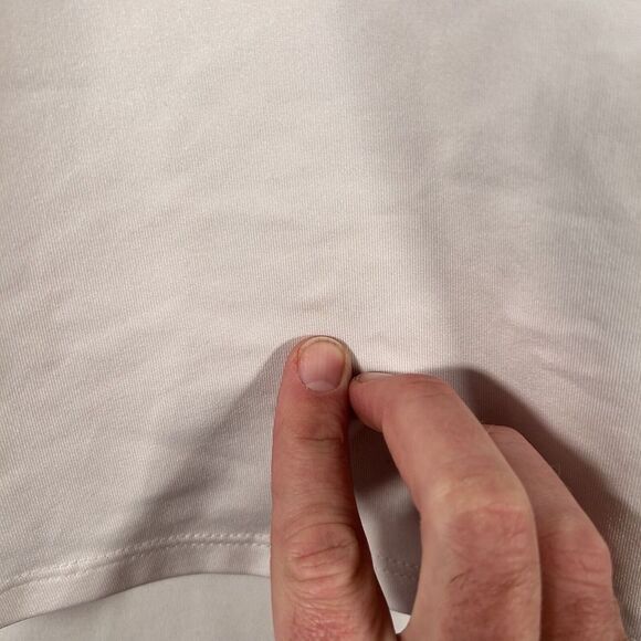 Chico's Tank Top Womens 3 XL White Collared Zenergy 1/4 Button Sleeveless - Picture 5 of 9